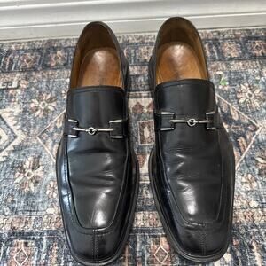 Cole Haan Mens Horsebit Loafers Size 11.5 M Black Leather Shoes
